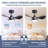 24" Small  Ceiling Fan with Light remote control ,Modern Low Profile black Ceiling Fan, 6-Speeds Quiet Reversible DC motor  for Bedroom,Kitchen