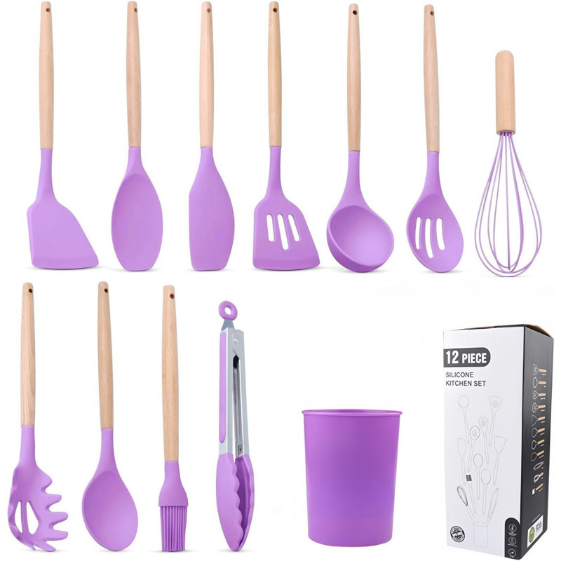 12-piece Heat-resistant Silicone Utensil Set