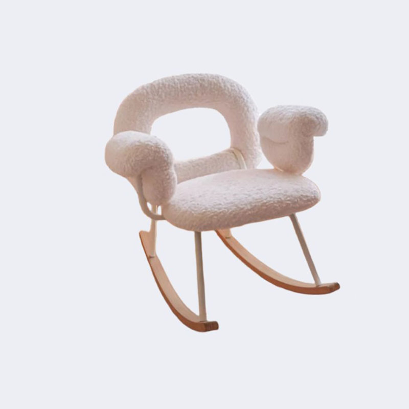 Chaise berçante Donut, Blanc