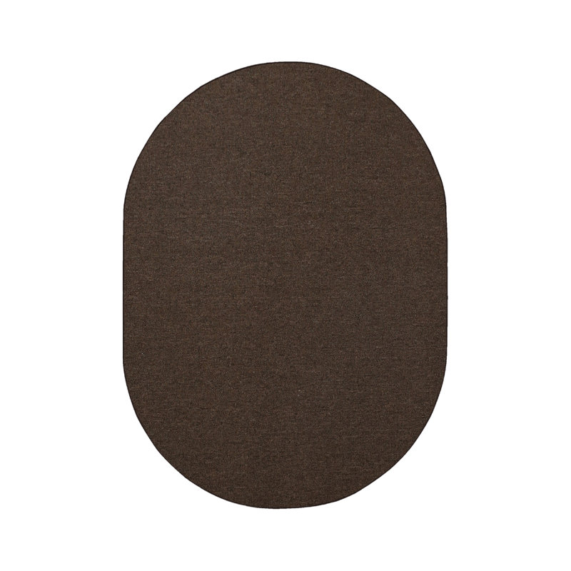 Amoritta Furnish my Place Modern Indoor/Outdoor Commercial Solid Color Rug - Pet and Kids Friendly Rug, Stain Resistant, Floor Carpet for Living Room & Hallway, Wedding - Chocolate