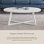 Table basse élégante en bois ovale