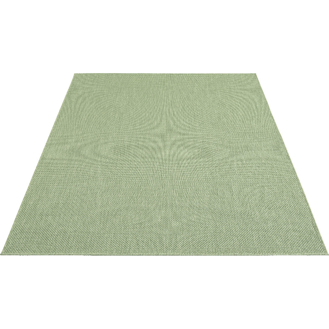 Power Loom Green Rug