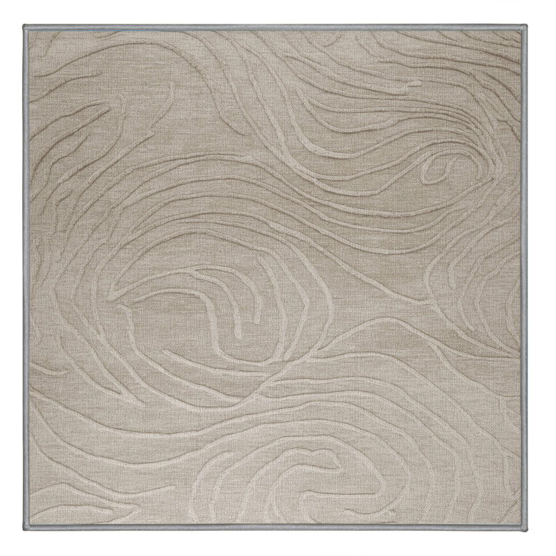 Tapis abstrait gris lavable à la machine