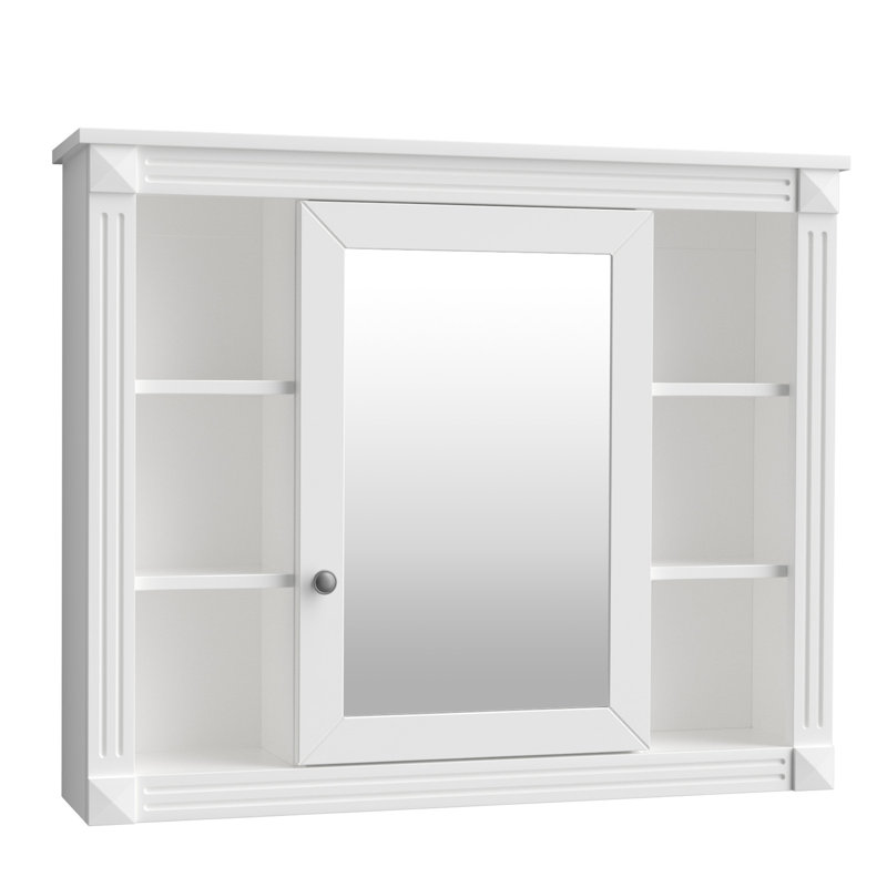 Armoire de salle de bain Bienaime, Blanc