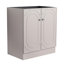 Meuble-lavabo autoportant kaki de style moderne avec porte à fermeture en douceur 30 po
