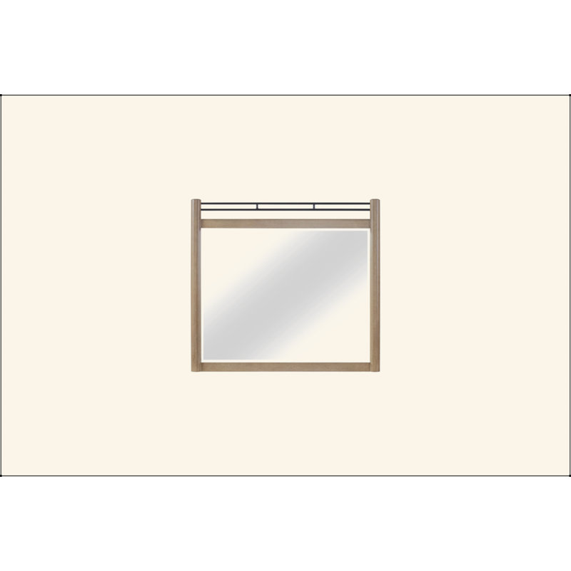 Miroir à affiche couleur sable