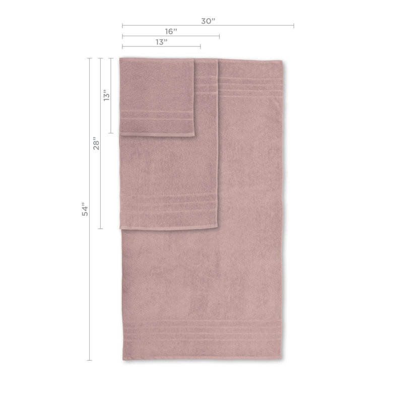 Martex Ultimate Solid 6 Piece Crystal Pink Towel Set, Crystal Pink