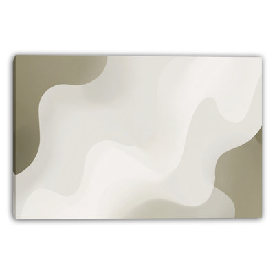 Modern Soft Movement Wrapped Canvas Wall Art