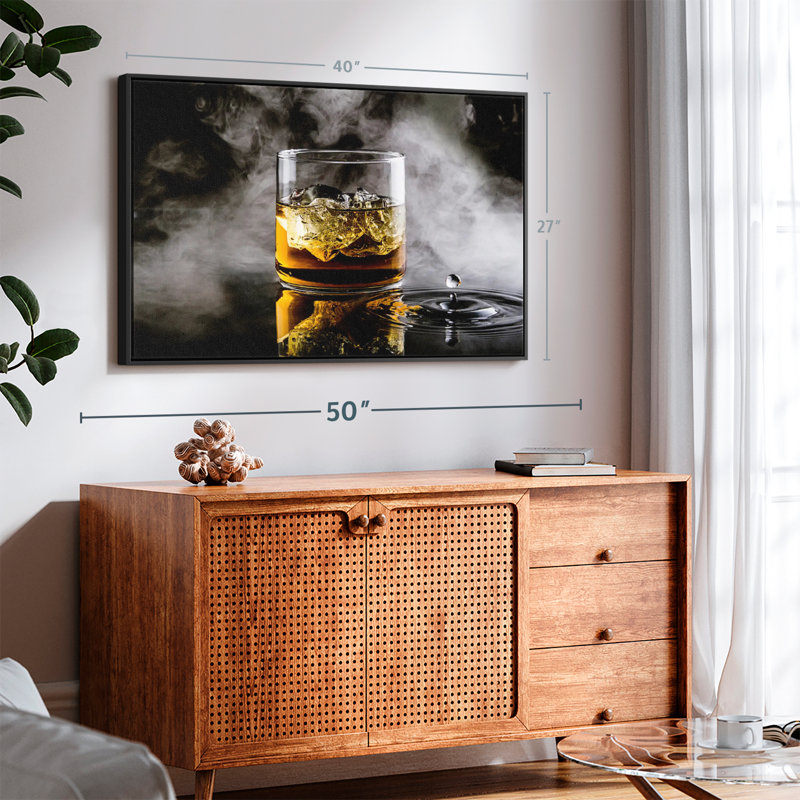 «Misty Whiskey On Ice», H 40 po x l 27 po