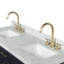 Meuble-lavabo double en bois massif Tidworth avec plateau en marbre de Carrare de 1,5 po-2025941328-2031768059