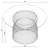 Leonidas Round Glass Top Metal Base Dining Table