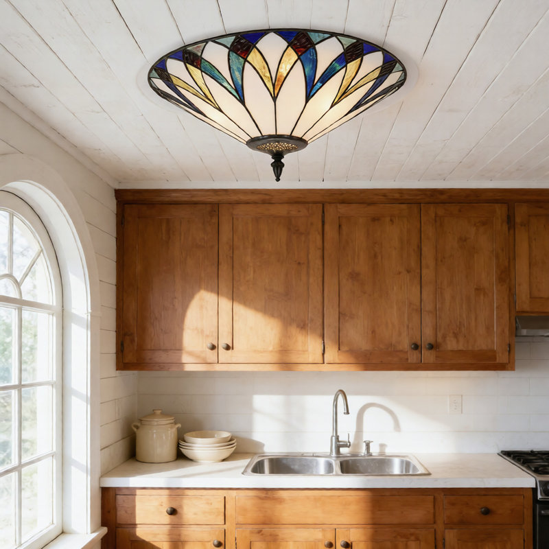 3-light Flush Mount Ceiling Light
