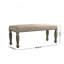 Banc rembourré à têtes de clou