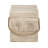 Outdoor Wood Grain Square MGO Side Table with Simulated Braided Cord