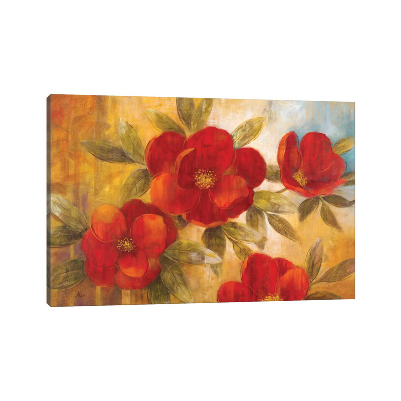Jardin Rouse I by Nan - Painting on Canvas, Wrapped Canvas, 101.6 cm H x 66.04 cm W x 1.91 cm D