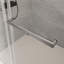 Porte de baignoire coulissante double sans cadre, porte de douche Bypass à fermeture douce-120558944
