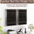 Rustic Wood Wall-mounted Wine Glass Storage Cabinet