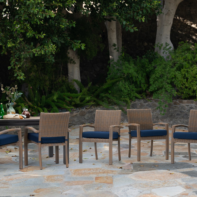 Chaises de salle à manger 8 pièces Azira - Bleu Laguna