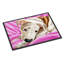 Paillasson d’extérieur antidérapant Wausa Dream girl pit bull-193852154