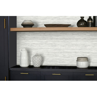 Random Sized Natural Stone Linear Mosaic Wall Tile