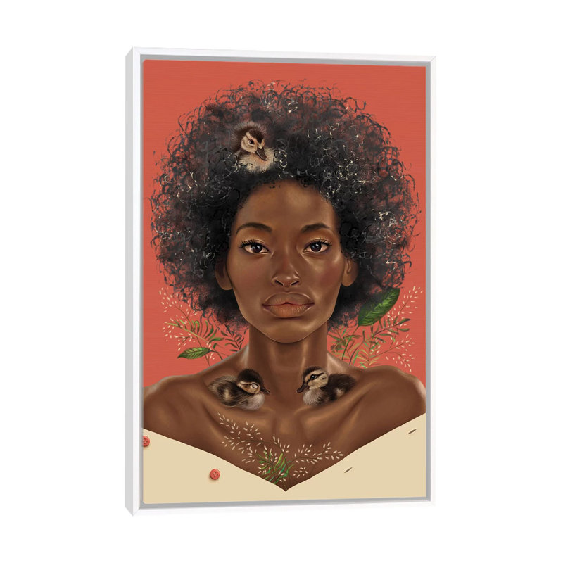 Wild Love by Teodora Jelenic - Print on Canvas, 152.5 cm H x 101.5 cm W, White Framed