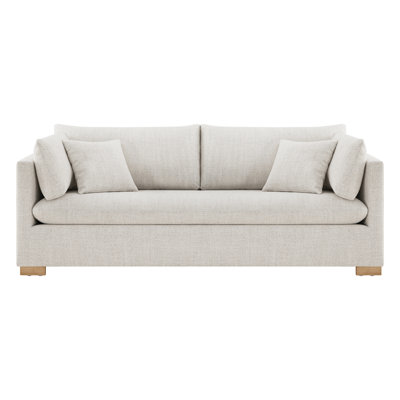 Allia 86.22" Wide Upholstered Sofa With Solid Wood Legs
