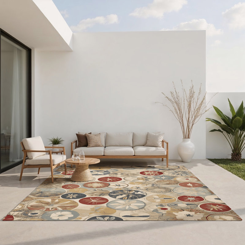 Tapis intérieur et extérieur Perky Streak, Rectangle 1 pi 6 po x 2 pi 6 po