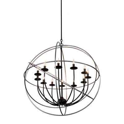 Lustre sphérique 12 lumières Straley