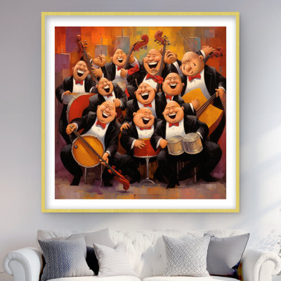 Music Band Contemporary Bedroom Matted Print | Home Decor