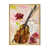 Toile avec cadre flottant or