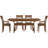 Sarah Solid Wood Top Four Leg Dining Set-16804973-16804983