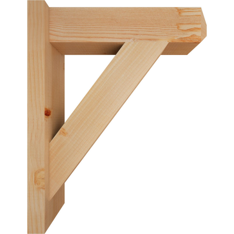 Artisan traditionnel en bois rustique, P 18 po x H 22 po, Sapin Douglas de 5 1/2 po (lisse)