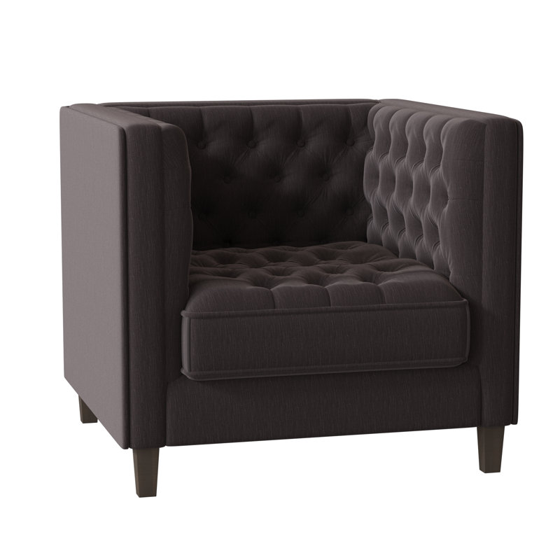 Jess Armchair, Brown Mahogany, Encore Moon Dust