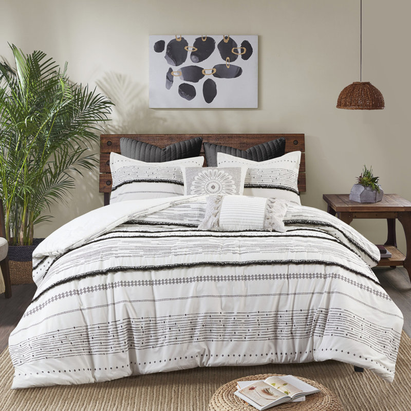 Housse de couette en coton Modern Modern, Housse de couette pour très grand lit