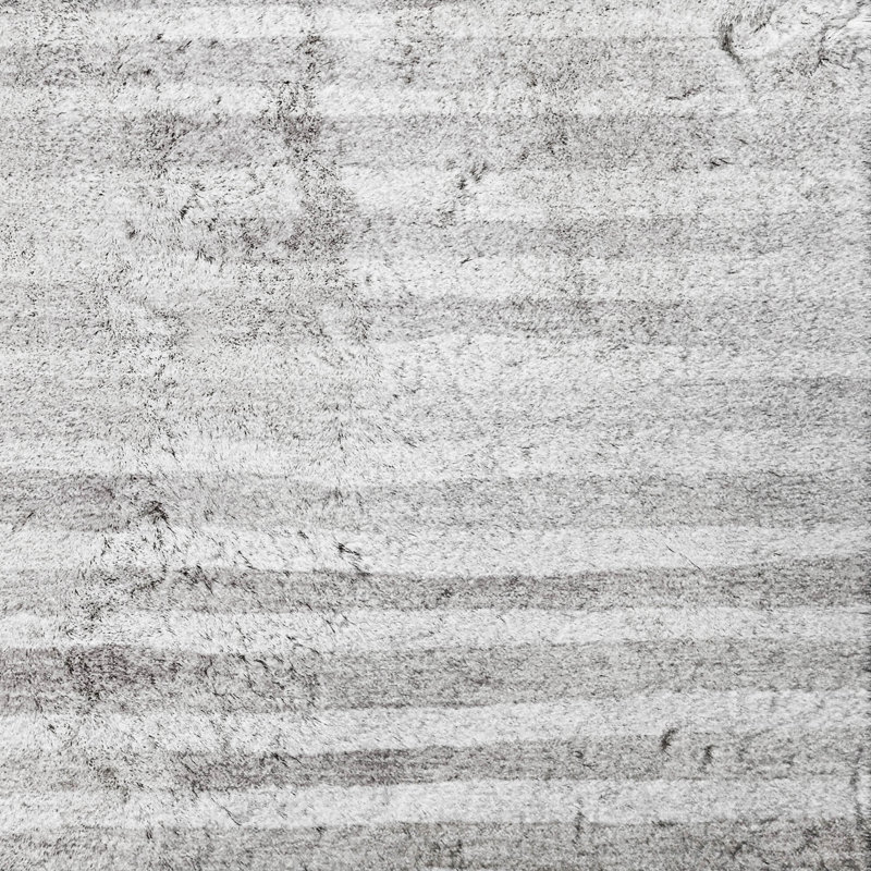 Premium Machine Washable Dream Shag ADS187 Striped Rug, Gray, 2'3" x 7'6" Runner