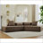 Modern 4-Seater Sectional Couch with four pillows-1415024652