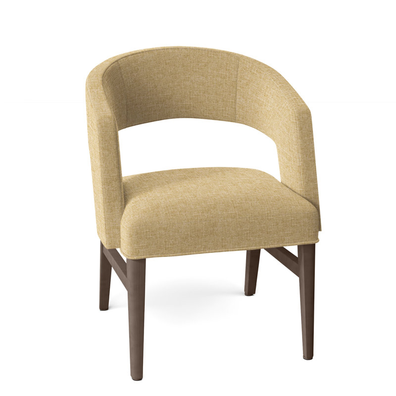 Chaise avec accoudoirs Bryant, Amande chamois, 3162 Paille