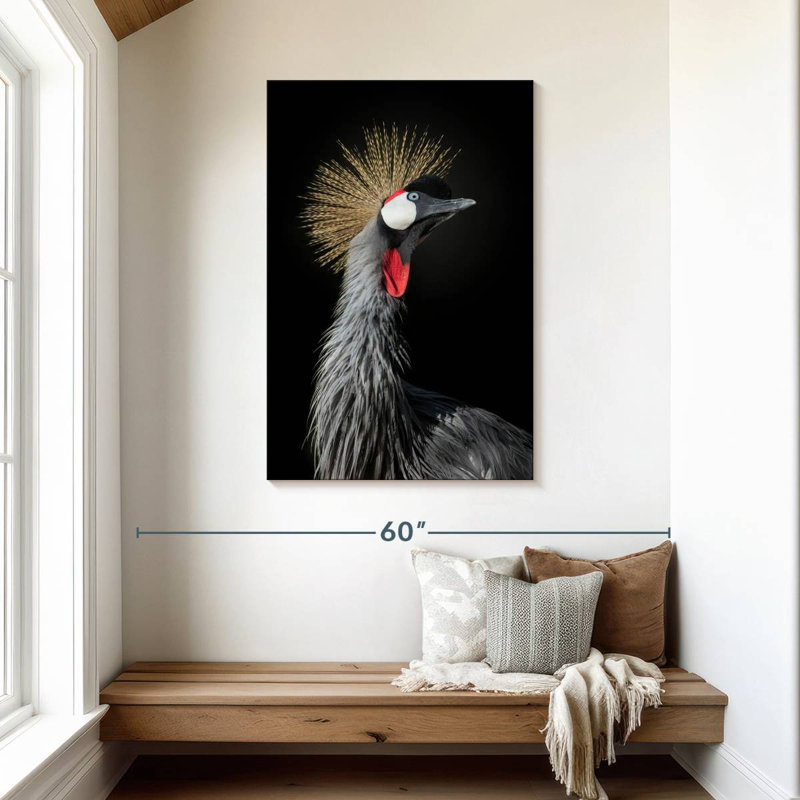 Brampt The Queen Crane, 45" H x 30" W