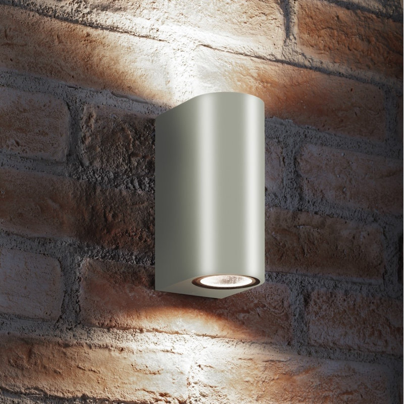 Fuselier 2 - Bulb 15.2cm H Outdoor Flush Mount, Silver