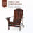 Patio Wooden Adirondack Chair With Cup Holder-1798159958