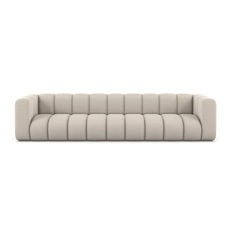 5 Seater Velvet Seating Component, 70cm H x 320cm W x 89cm D