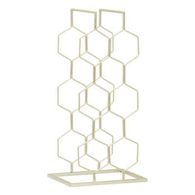 GrangeoverSands Tabletop Wine Bottle Rack in Golden