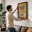 Striped Goblet Geometric - Framed Print-973829633-973829634