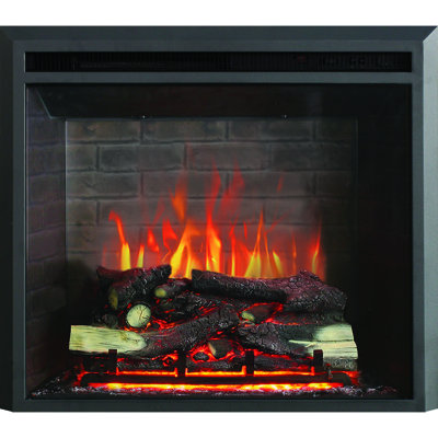 WEMBURY FLAMME Black Electric Fireplace Insert