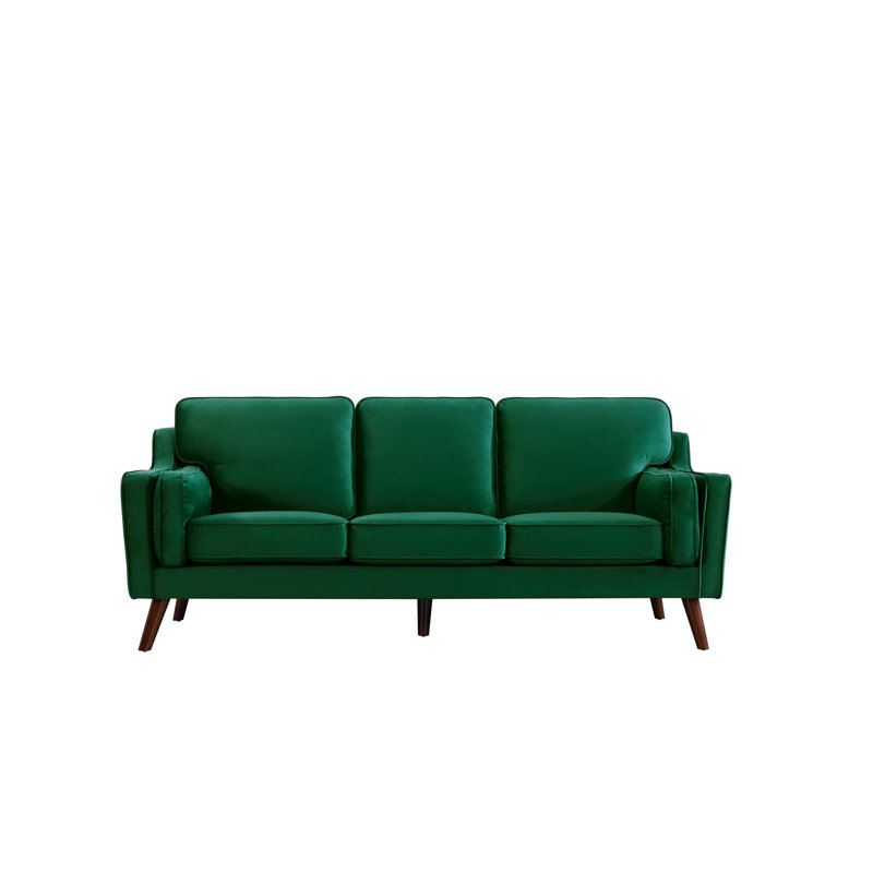 Herald 80'' Velvet Sofa, Green