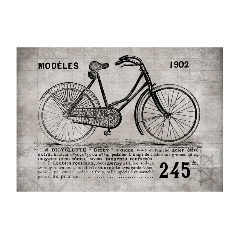 Bicycle Semi-Gloss Paste the Wall Mural, 350 cm x 245 cm
