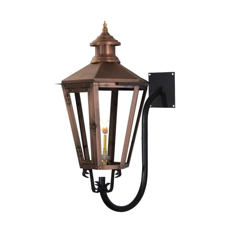 Earlham Gas Powered Empire Lantern, 28" H x 13" W x 21.25" D