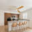 42 in. 3 - Blade Solid Wood Flush Mount Ceiling Fan with LED Light and Remote Control-1476598136-1476598137