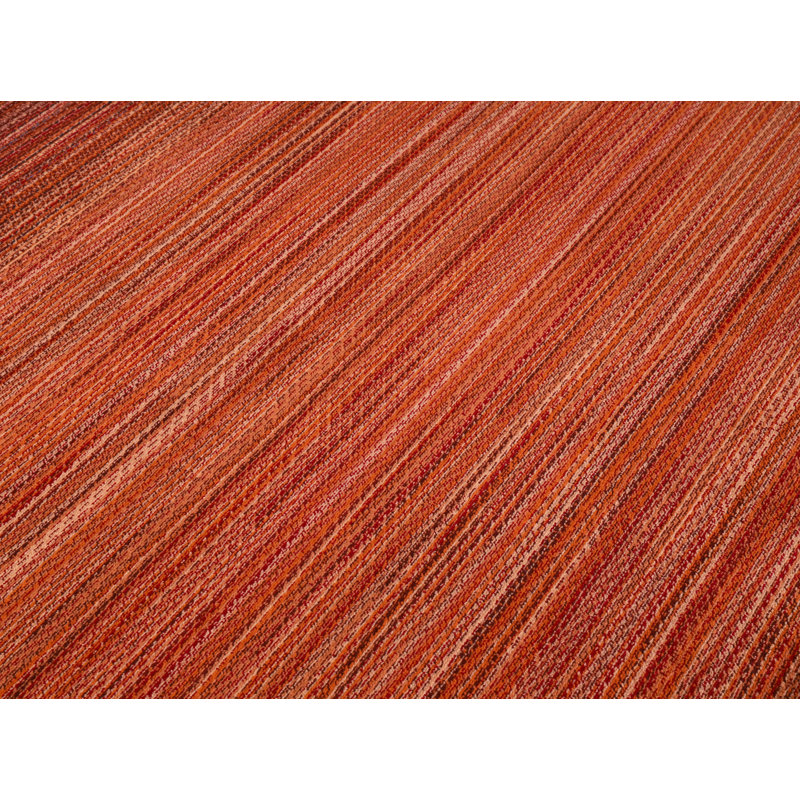 Tapis rouge / noir Carlitha, Rectangle 7 pi 7 po x 10 pi