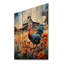 «Roaster Barnyard Serenade IV», reproduction sur bois-1100525224